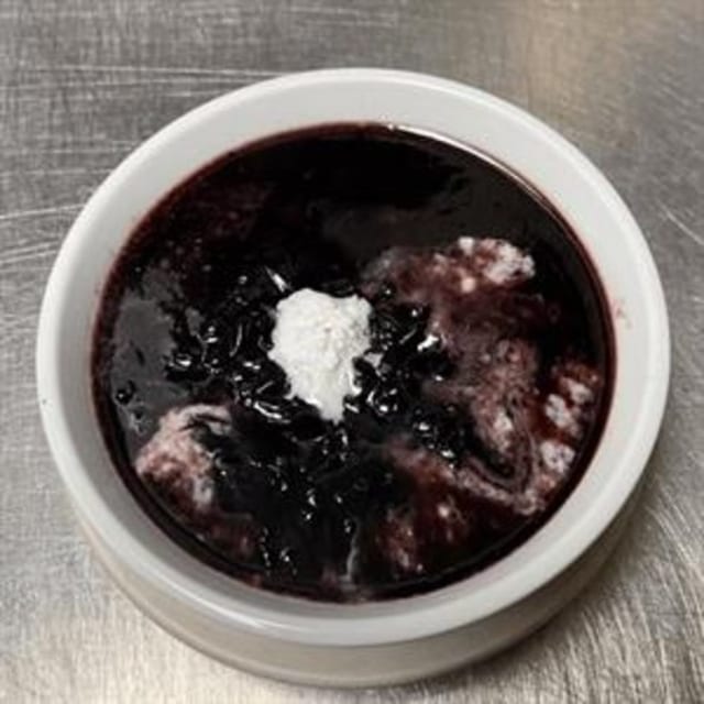Black Rice Pudding.
