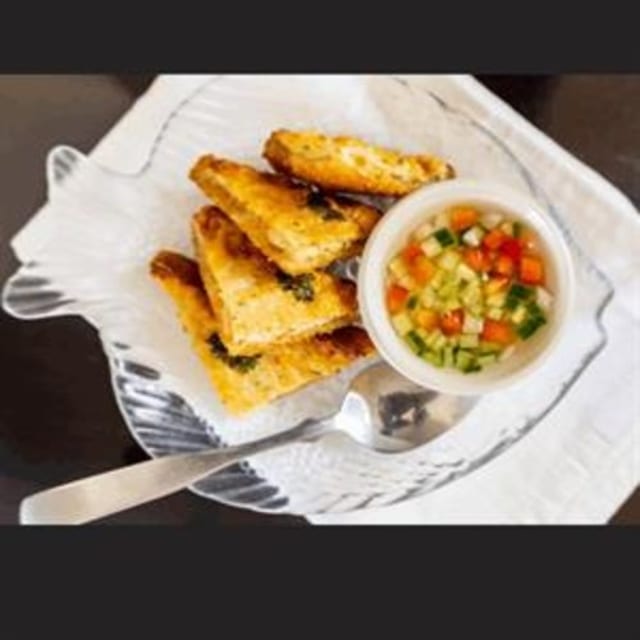 Khanom Pang Na Kung (Shrimp Toast).